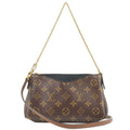 Louis Vuitton Monogram Pallas Clutch 2 Way Bag Noir M41639