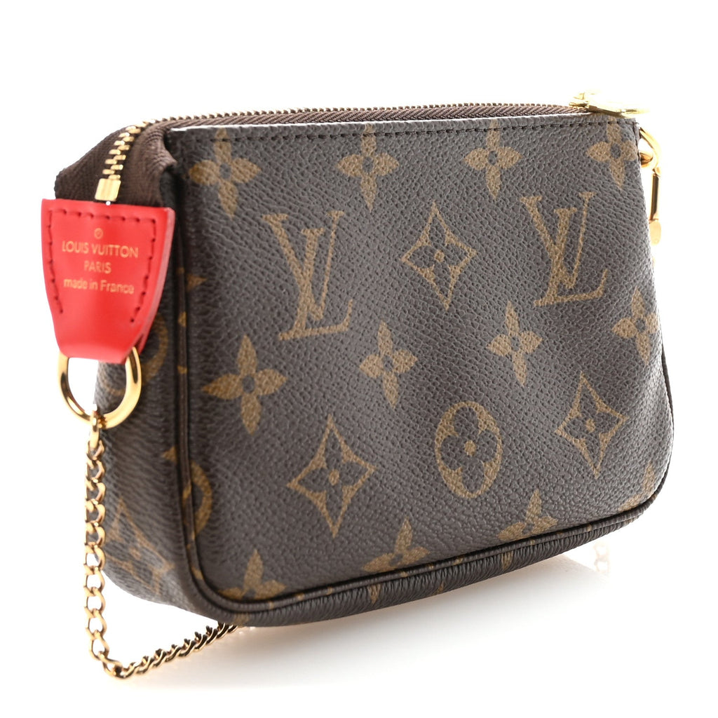 Louis Vuitton Monogram 2020 Christmas Animation Bumper Cars Mini Pochette Accessories Coquelicot