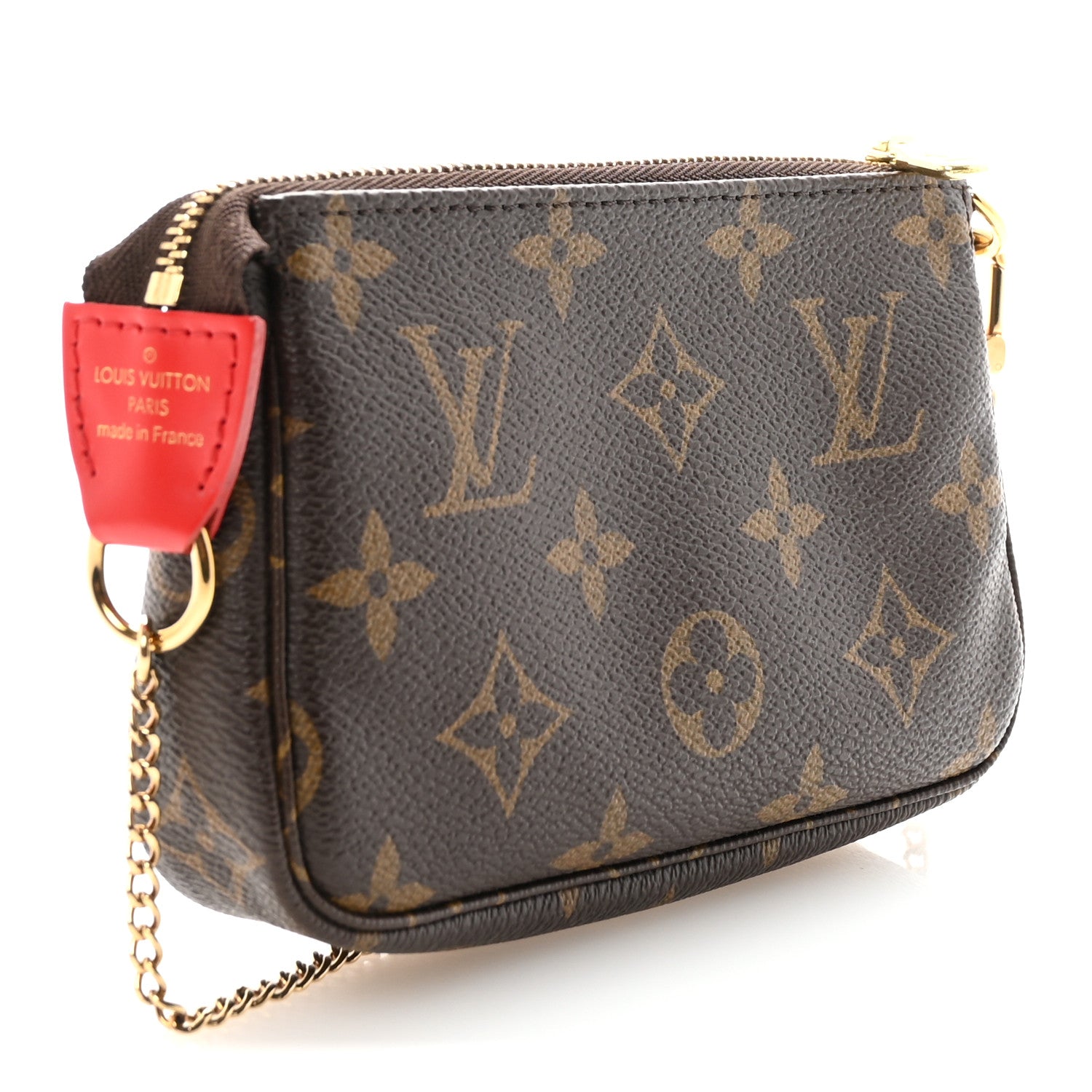 Louis Vuitton Monogram 2020 Christmas Animation Bumper Cars Mini Pochette Accessories Coquelicot