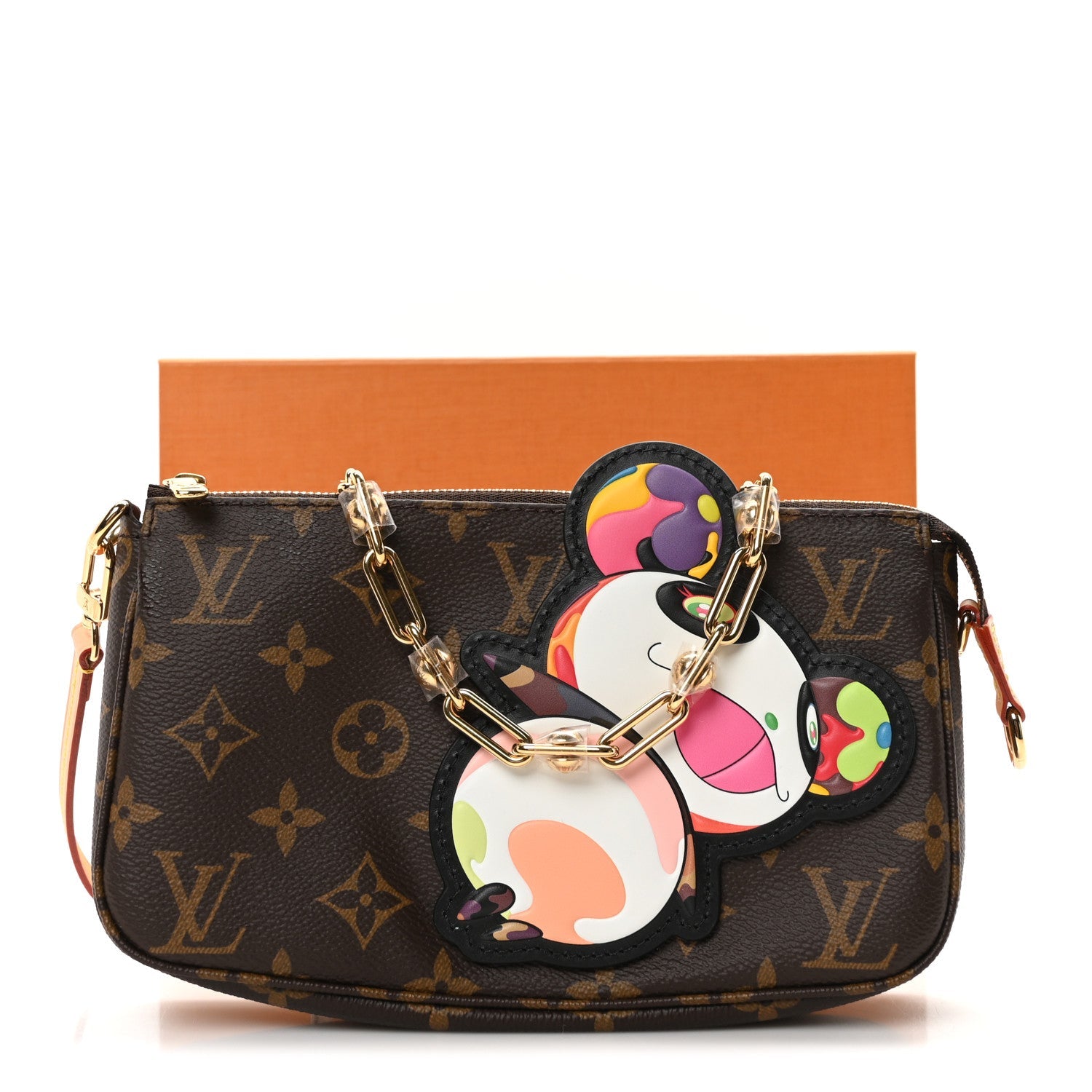 Louis Vuitton LV X TM Monogram Superflat Panda Pochette Accessories