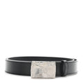 Gucci Plutone Calfskin Plaque GG 30mm Belt 100 40 Black