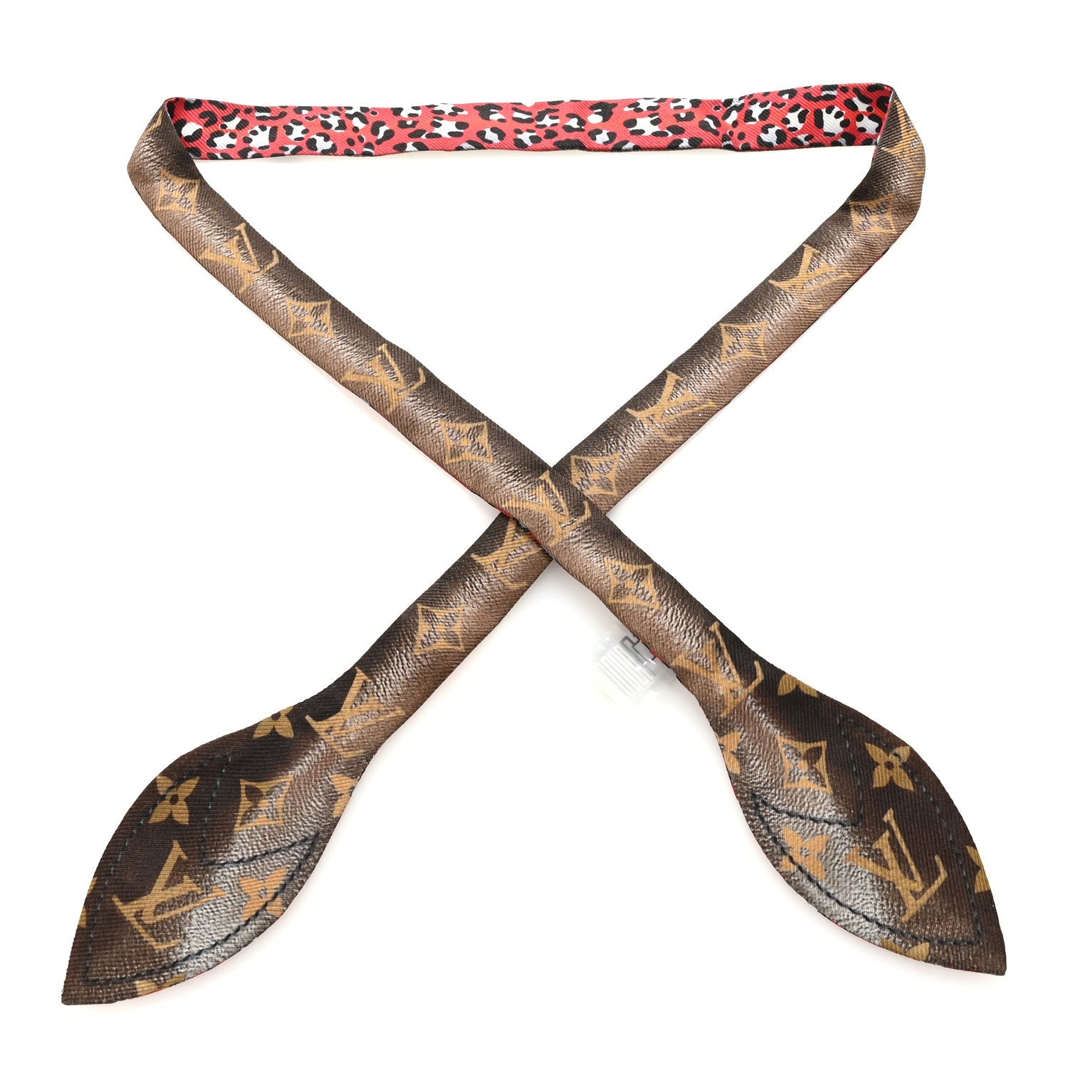 Louis Vuitton Silk Monogram Vuittamins Bandeau 3D Marron