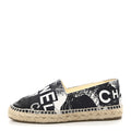 Printed Canvas Grosgrain 31 Rue Cambon Espadrilles 38 Black White