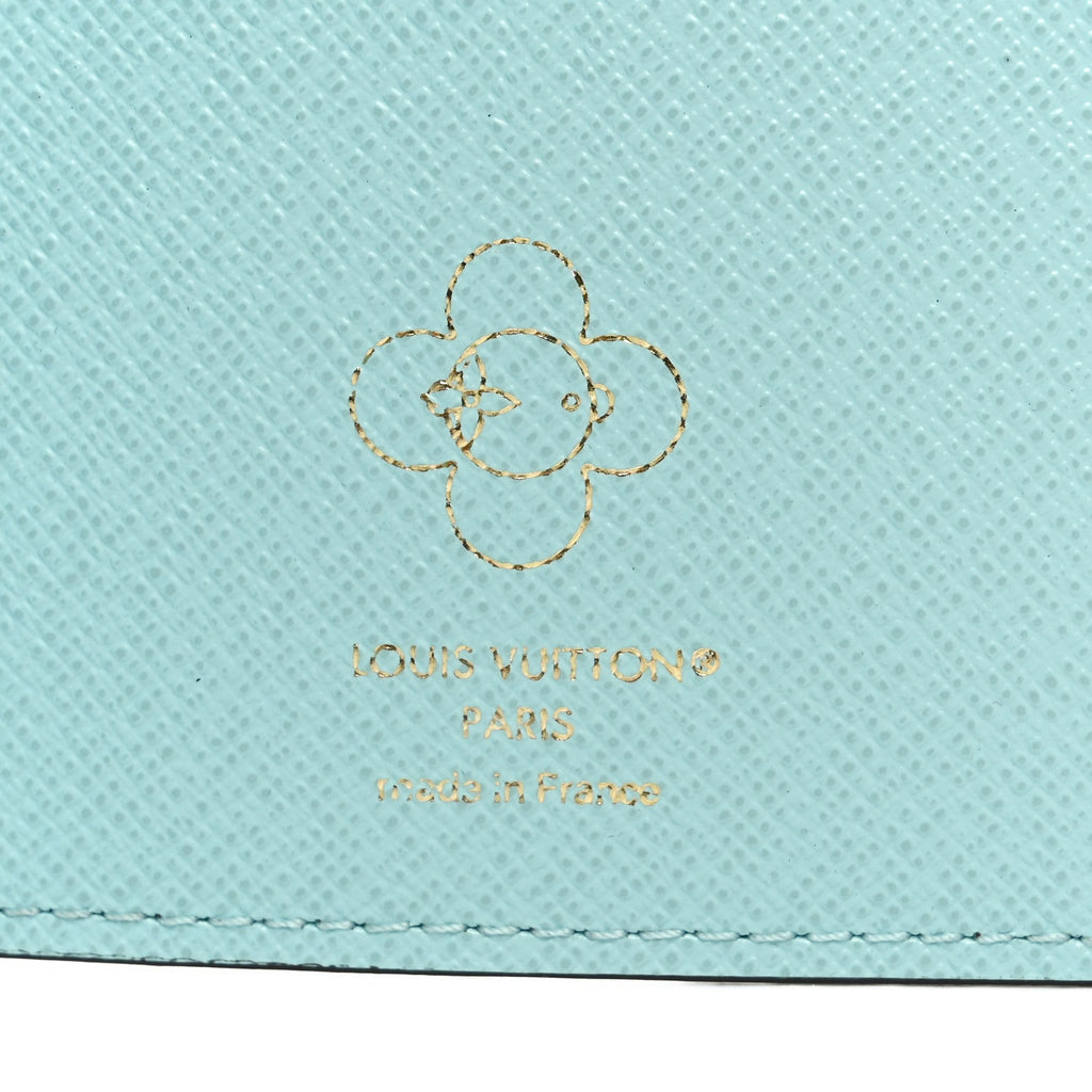 Louis Vuitton Monogram 2025 Christmas Animation Passport Cover Azur Frost