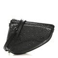 Christian Dior Patent Oblique Embossed Saddle Boxy Bag Black