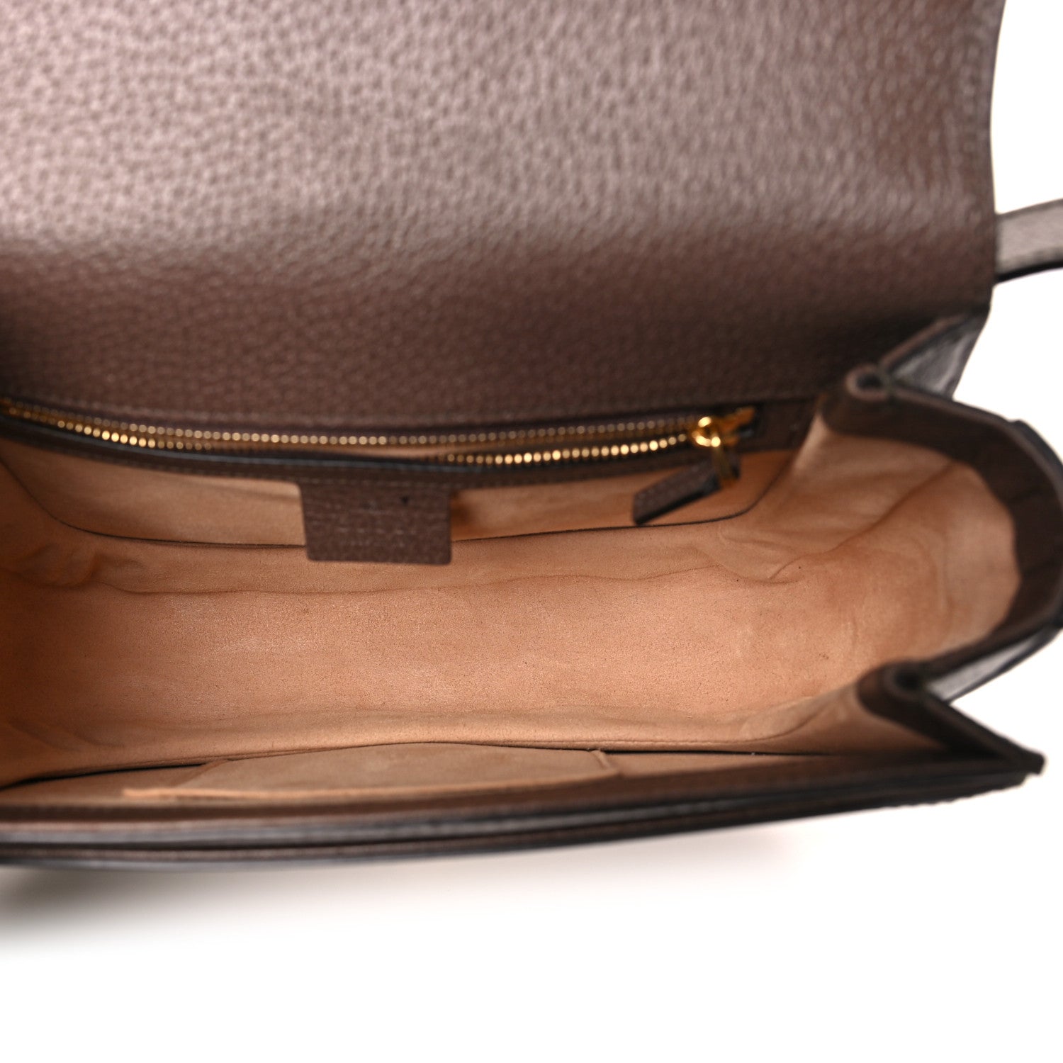 Gucci GG Supreme Monogram Web Small Ophidia Flap Messenger Bag Brown