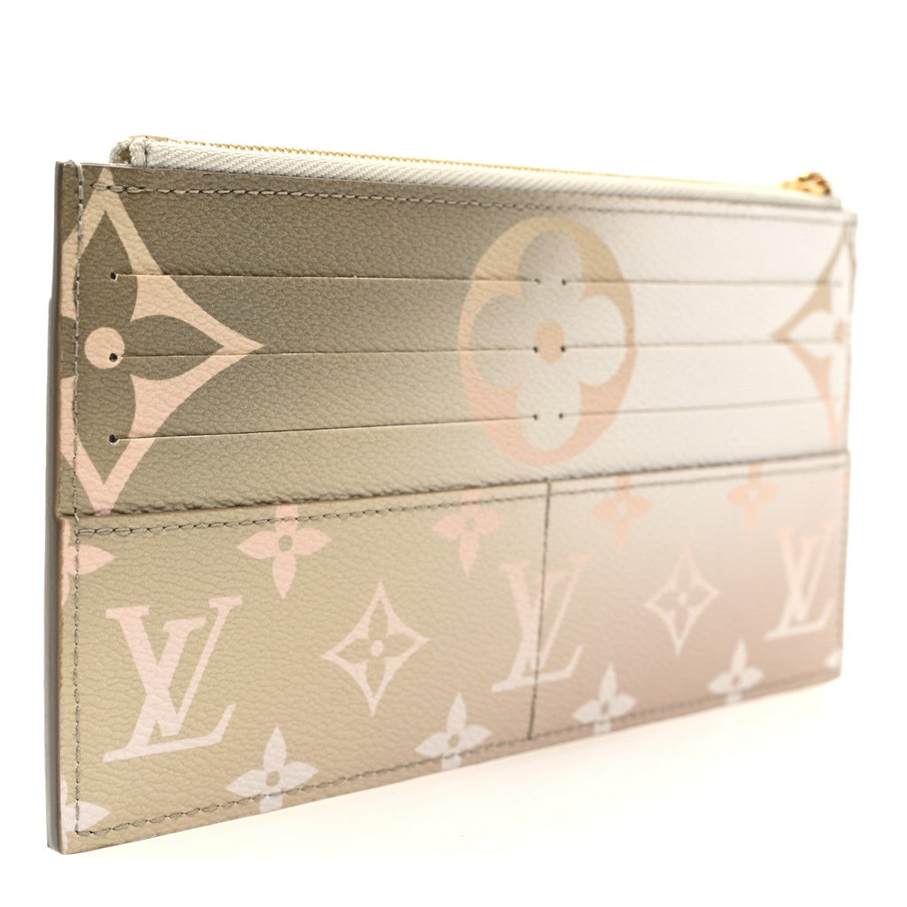 Louis Vuitton Monogram Giant Spring In The City Slim Purse Sunset Kaki