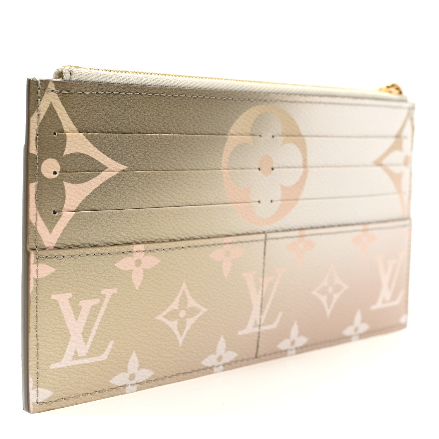 Louis Vuitton Monogram Giant Spring In The City Slim Purse Sunset Kaki