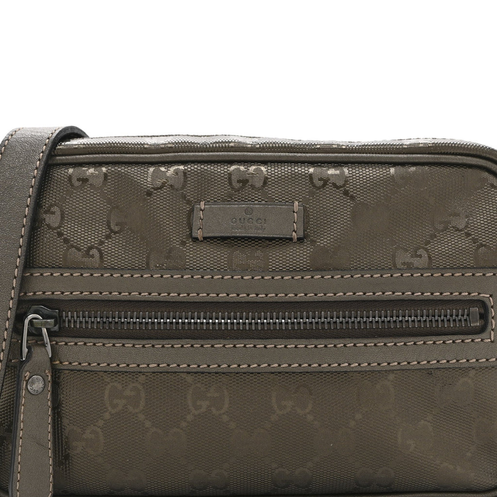 Gucci Imprime Monogram Small Shoulder Bag Silver