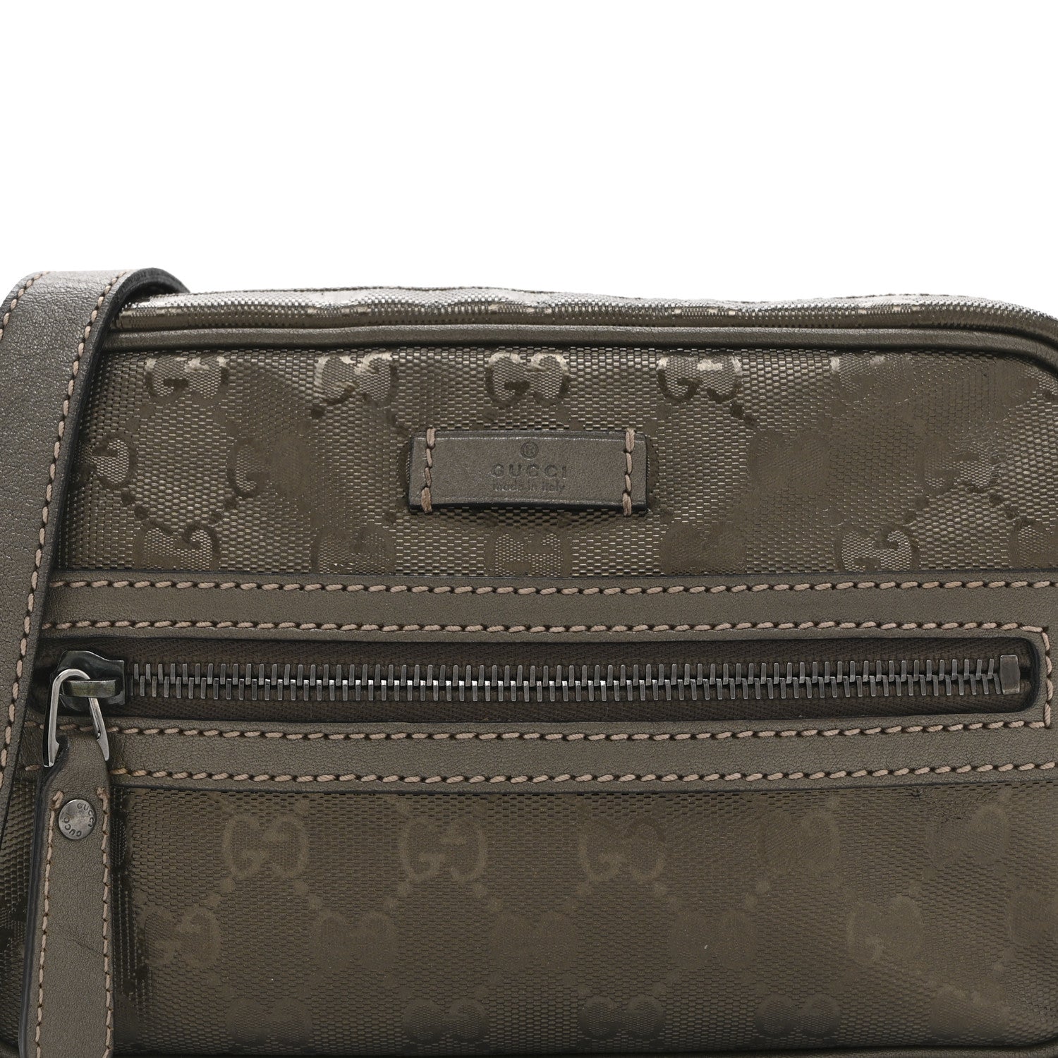 Gucci Imprime Monogram Small Shoulder Bag Silver