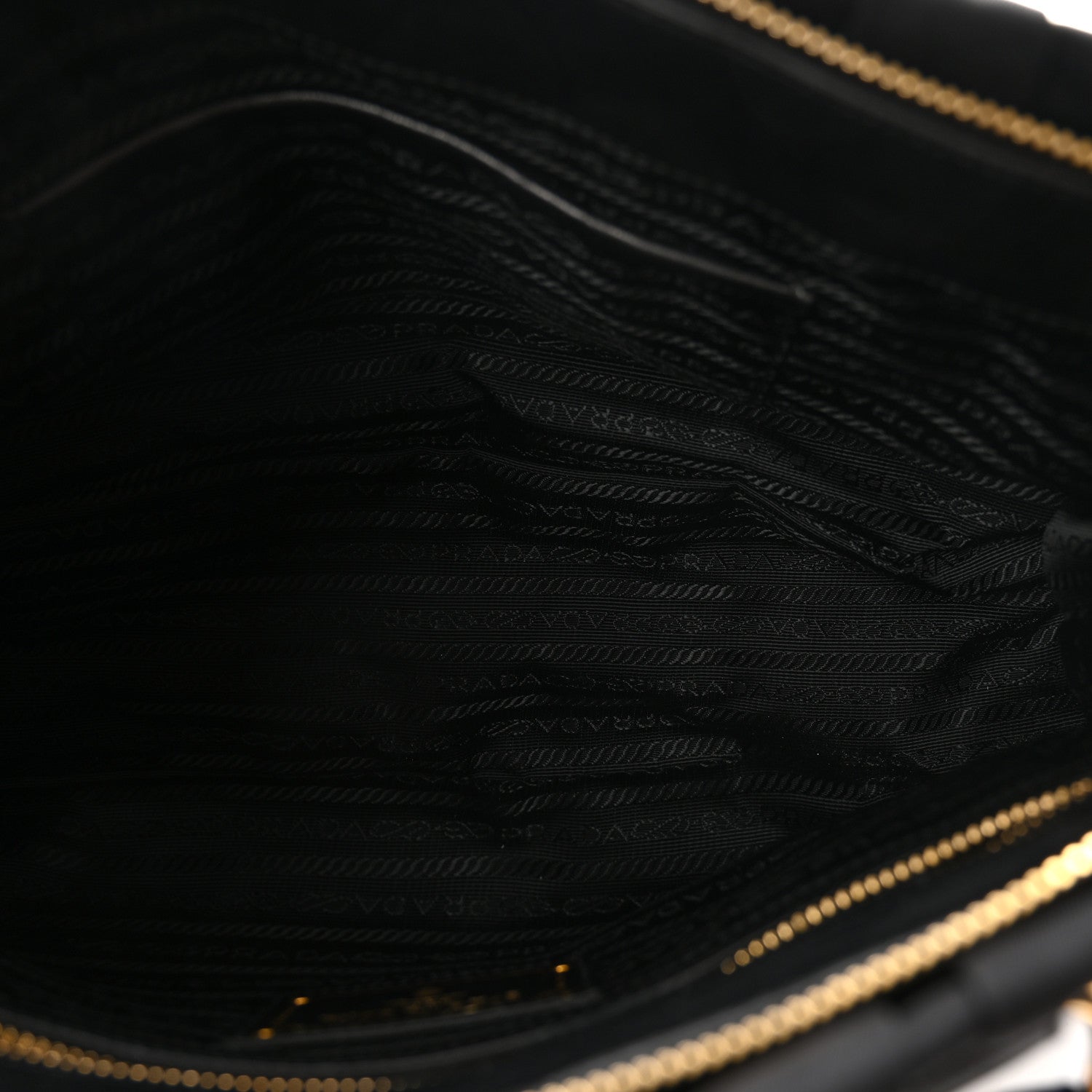 Prada Tessuto Nylon Gaufre Shopping Satchel Black