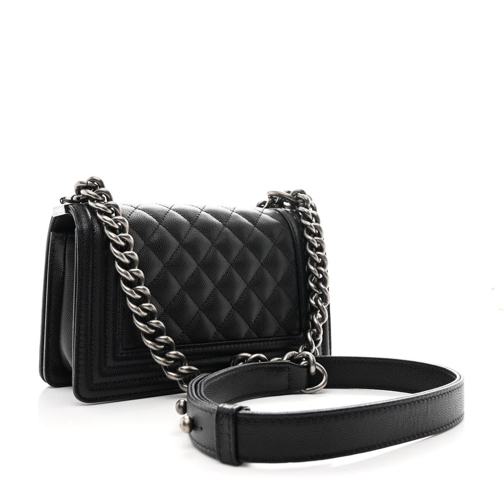 Chanel Caviar Quilted Small Boy Flap Black