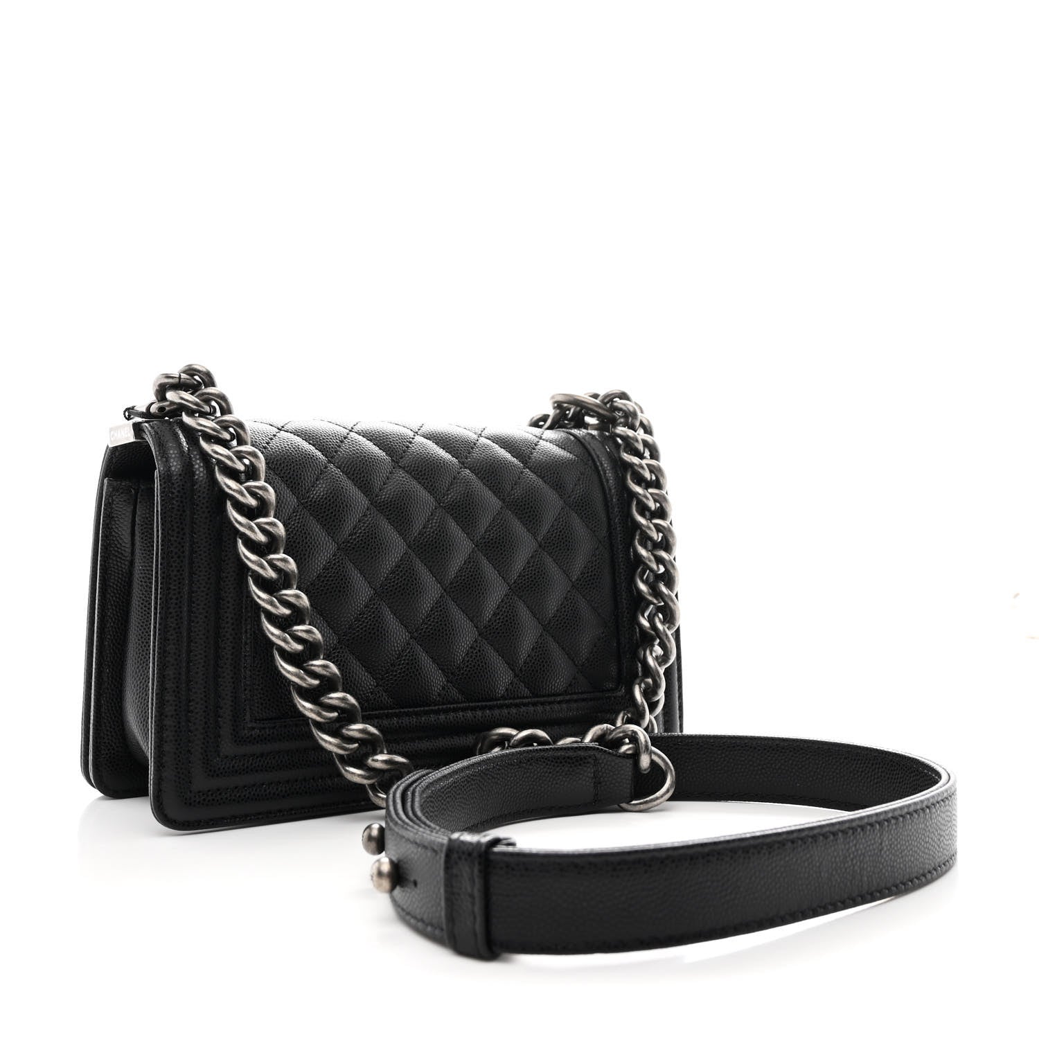 Chanel Caviar Quilted Small Boy Flap Black