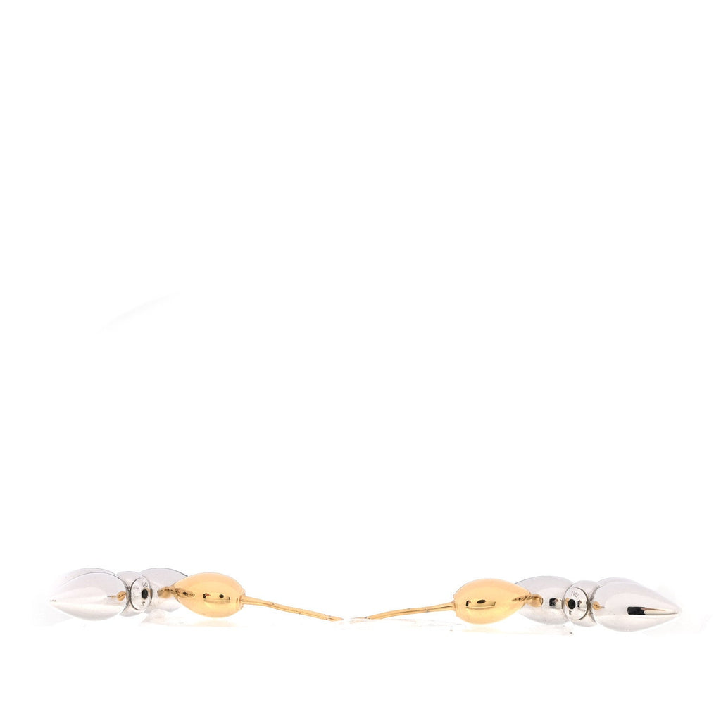 Louis Vuitton Metal Louisette Earrings Silver Gold