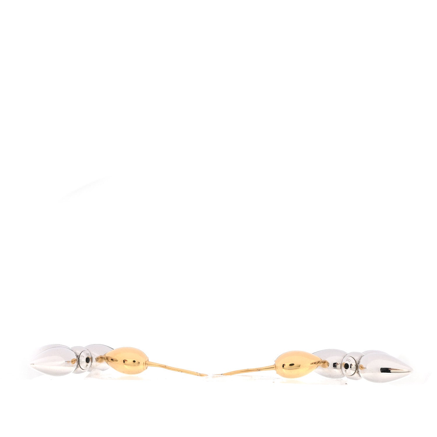 Louis Vuitton Metal Louisette Earrings Silver Gold