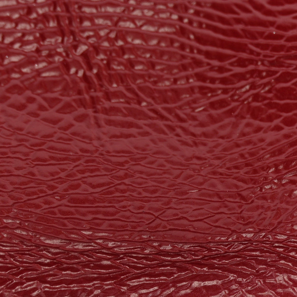 Chanel Shiny Aged Calfskin Shopping Bag Red
