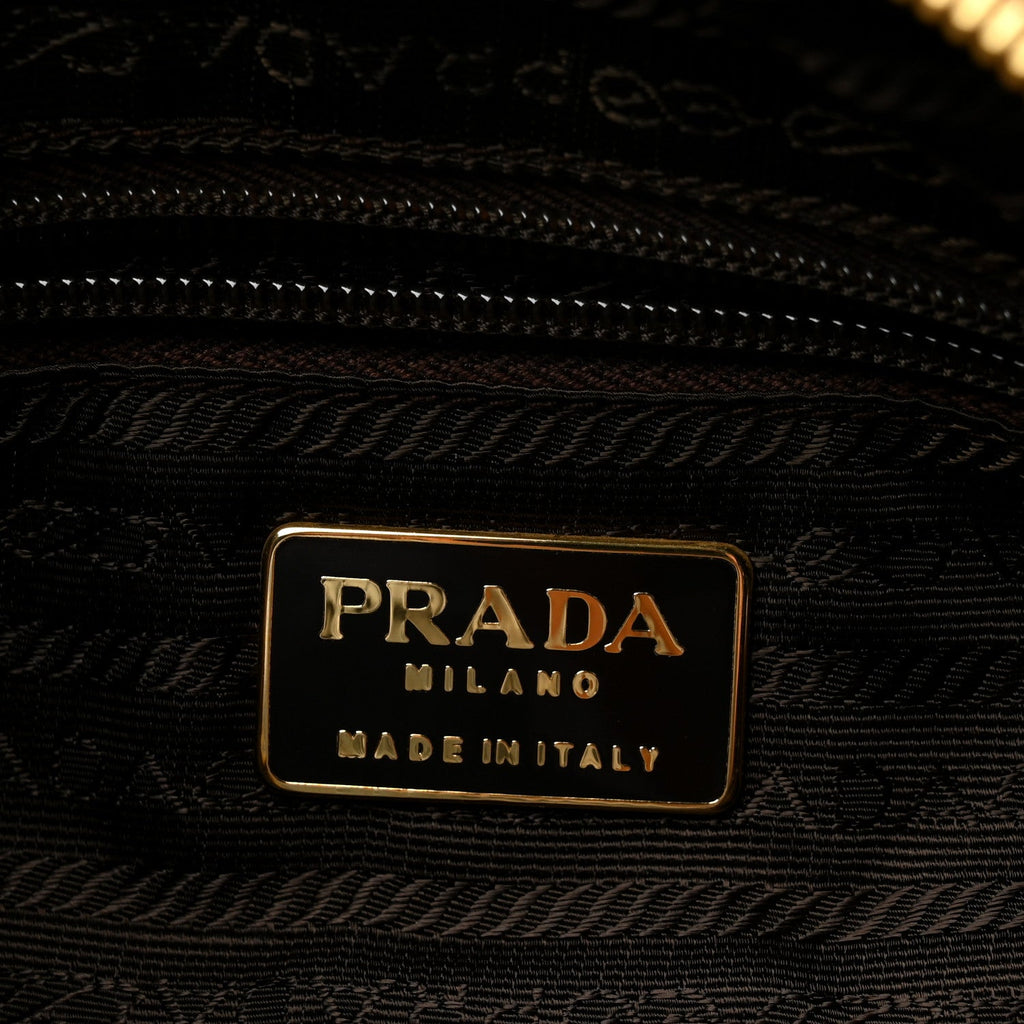 Prada Nylon Tessuto Impuntu Quilted Shoulder Bag Corinto