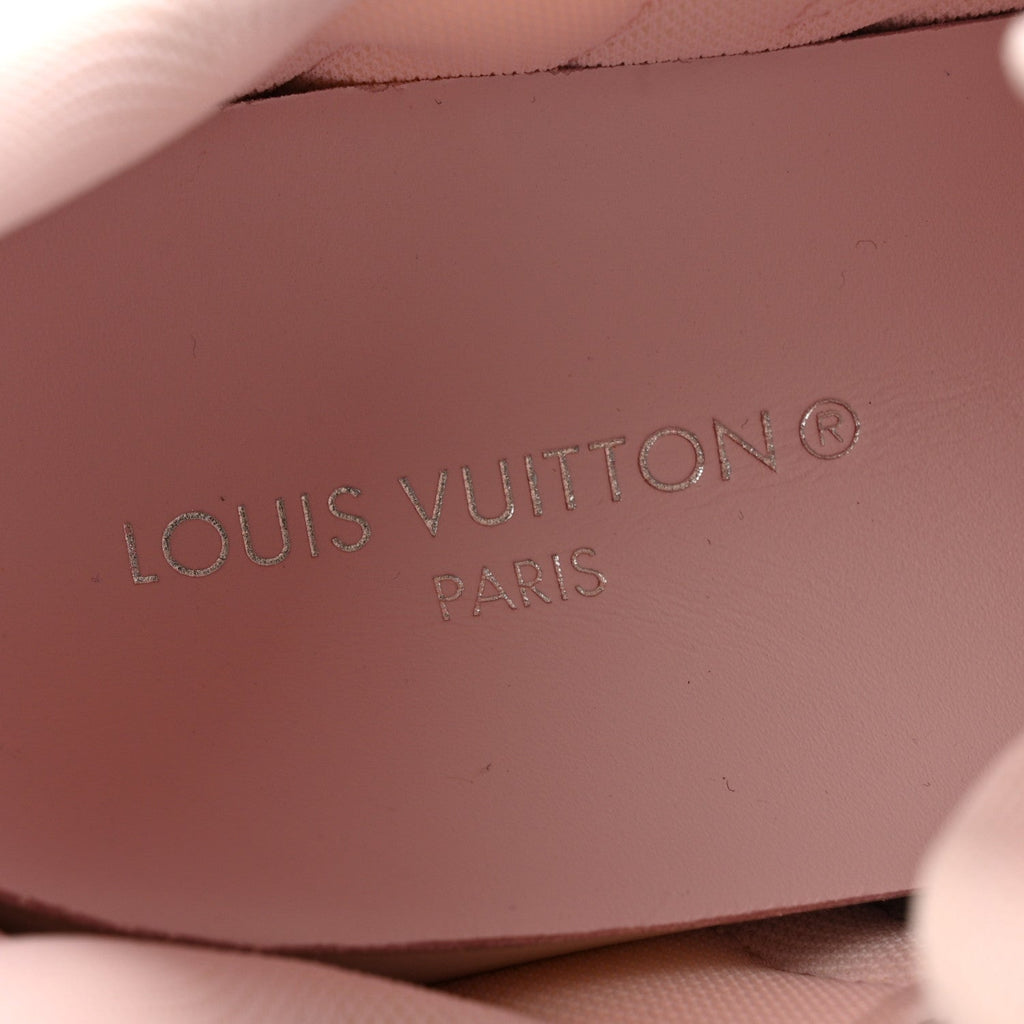 Louis Vuitton Calfskin Technical Nylon LV Archlight Sneakers 37 White Pink
