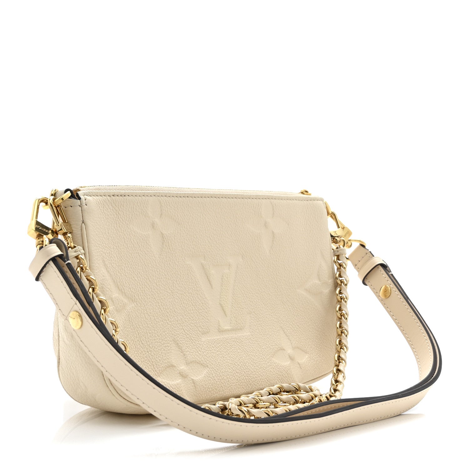 Louis Vuitton Empreinte Monogram Giant Multi Pochette Accessories Cream