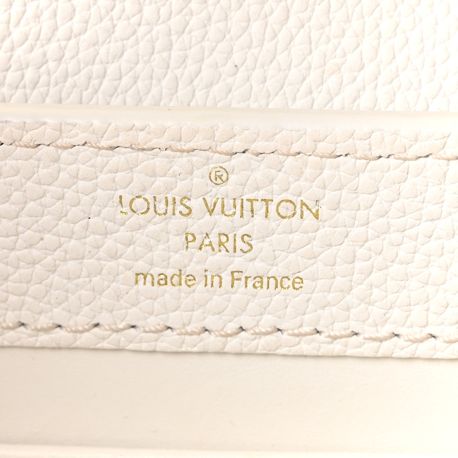 Louis Vuitton Taurillon Capucines East West Mini Optic White