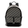 Christian Dior Oblique Calfskin 8 Backpack Beige Black
