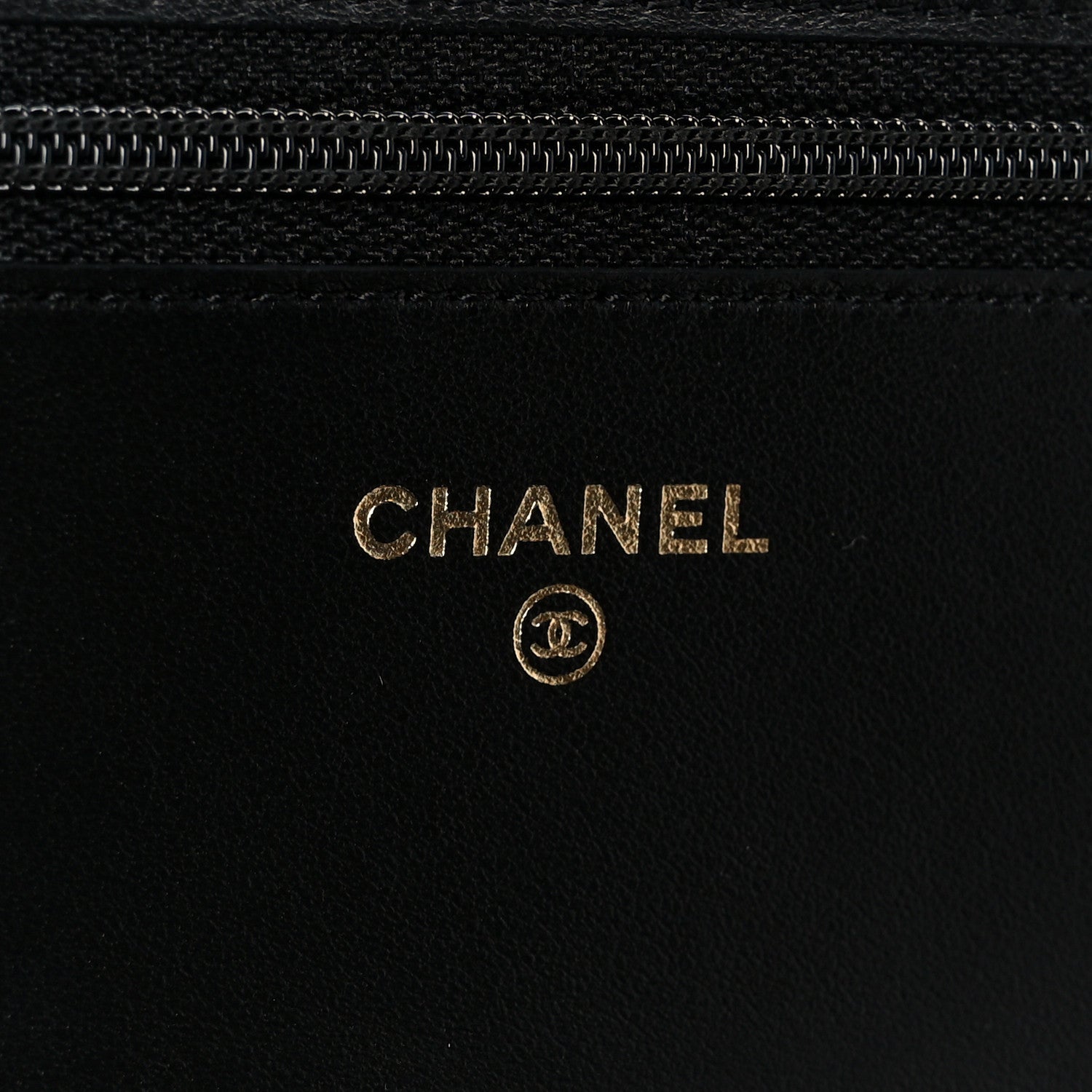 Chanel Caviar Quilted Boy Wallet On Chain WOC Black