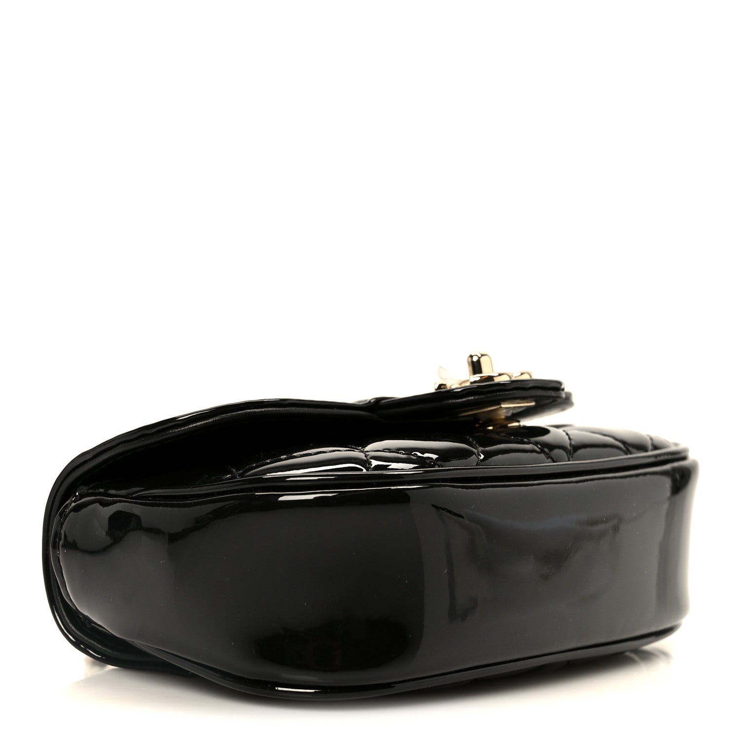 Chanel Patent Calfskin Quilted Mini Flap Black