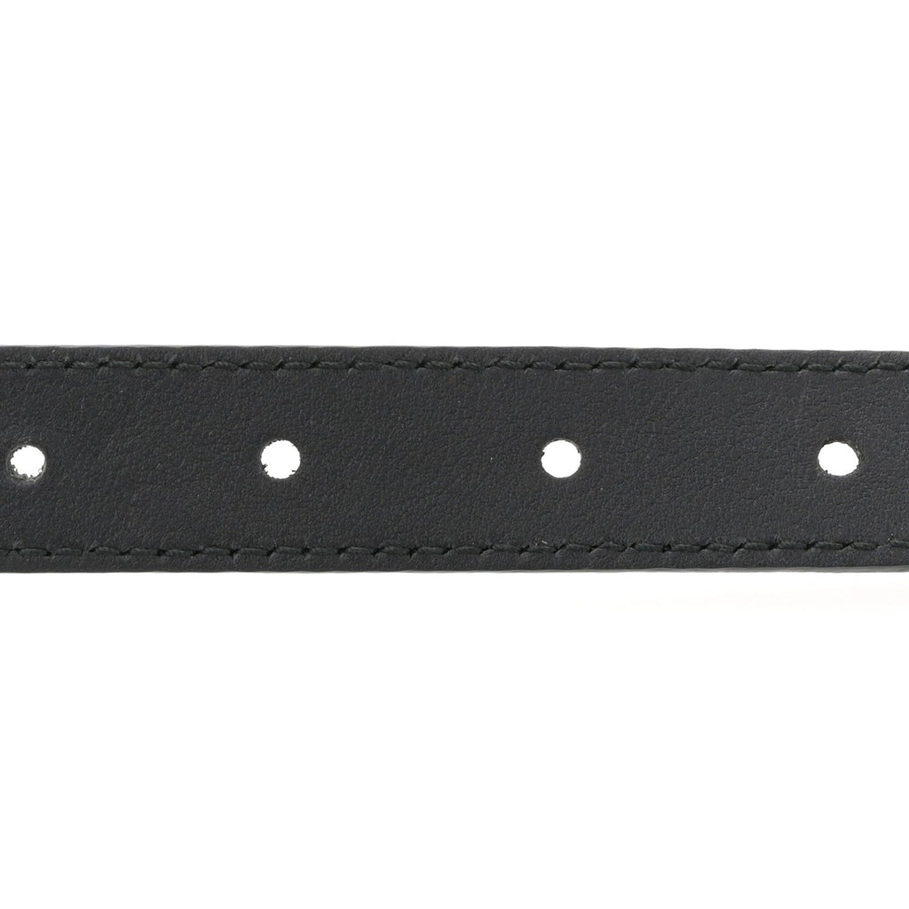 Gucci Calfskin Queen Margaret Bee Belt 80 32 Black
