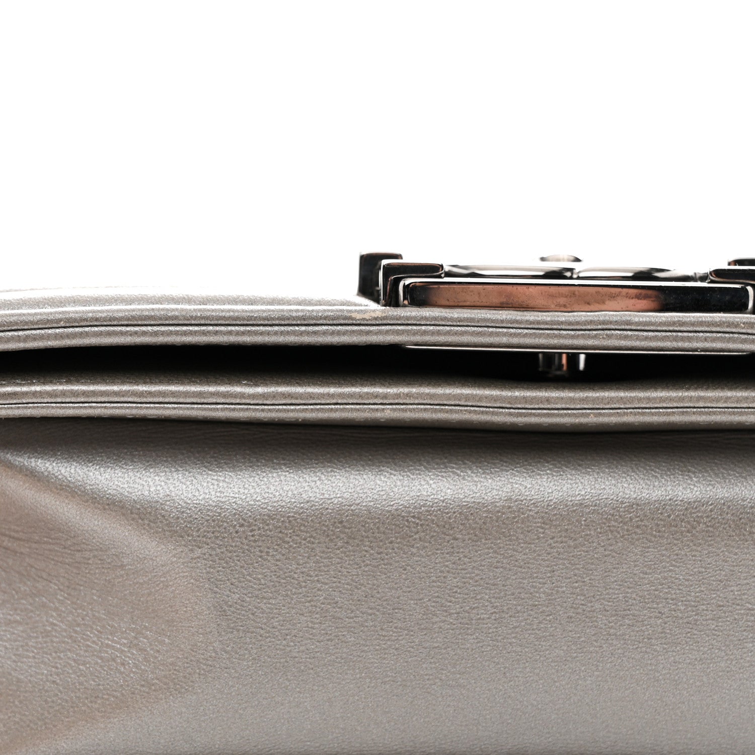 Chanel Galuchat Stingray Small Boy Flap Silver