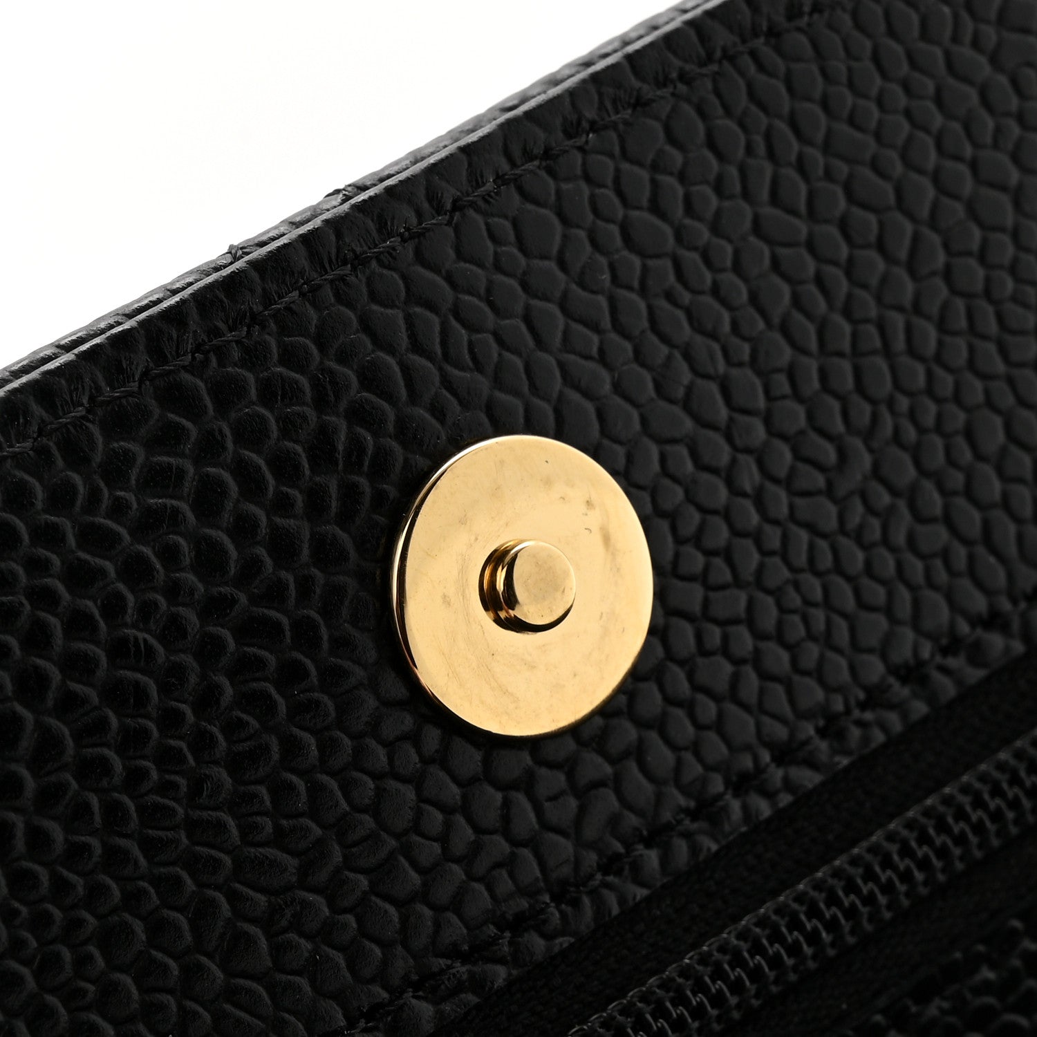 Chanel Caviar Quilted Wallet on Chain WOC Black