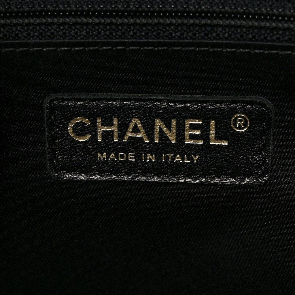 Chanel Caviar Quilted XL Grand Shopping Tote GST Black