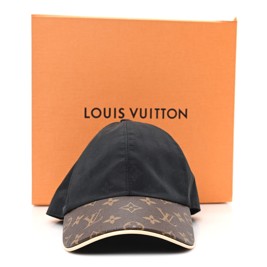 Louis Vuitton Polyester Silk Monogram LV Get Ready Cap M Black