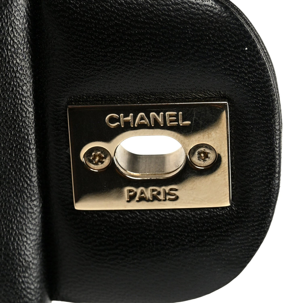 Chanel Lambskin Quilted Mini Square Flap Black