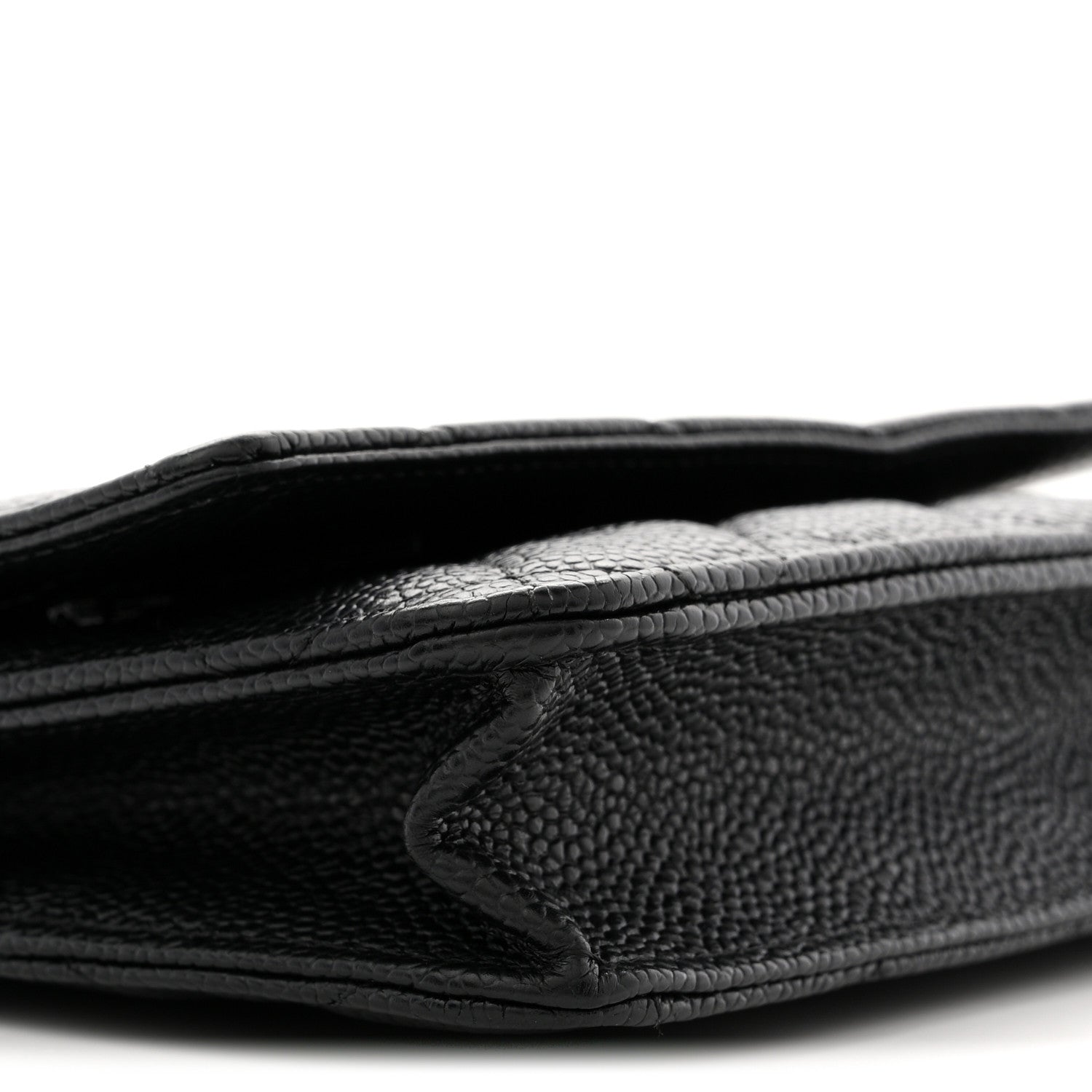 Chanel Caviar Quilted Wallet on Chain WOC Black