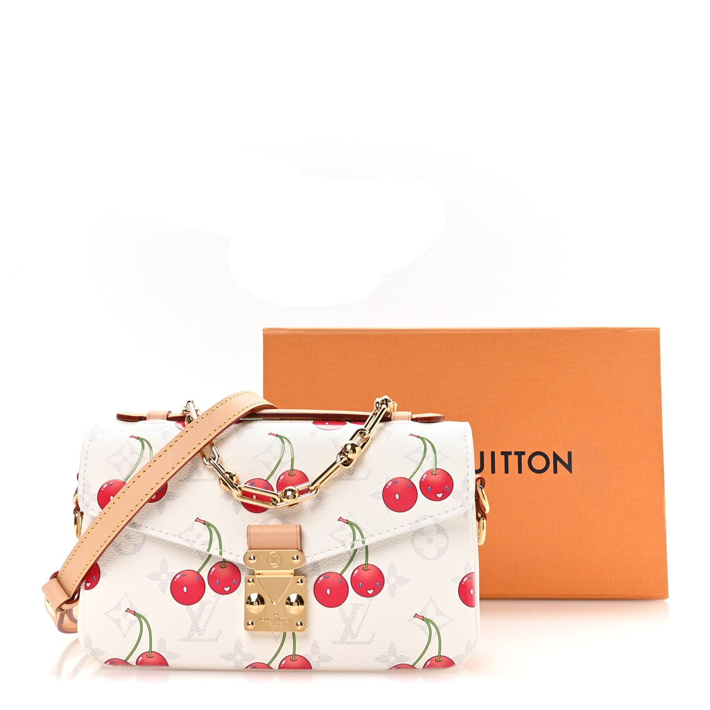 Louis Vuitton LV X TM Monogram Cerises Pochette Metis East West White