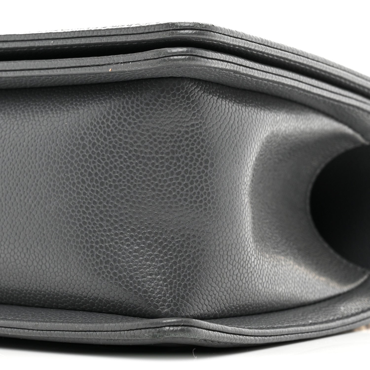 Chanel Caviar Quilted Medium Boy Flap Dark Grey