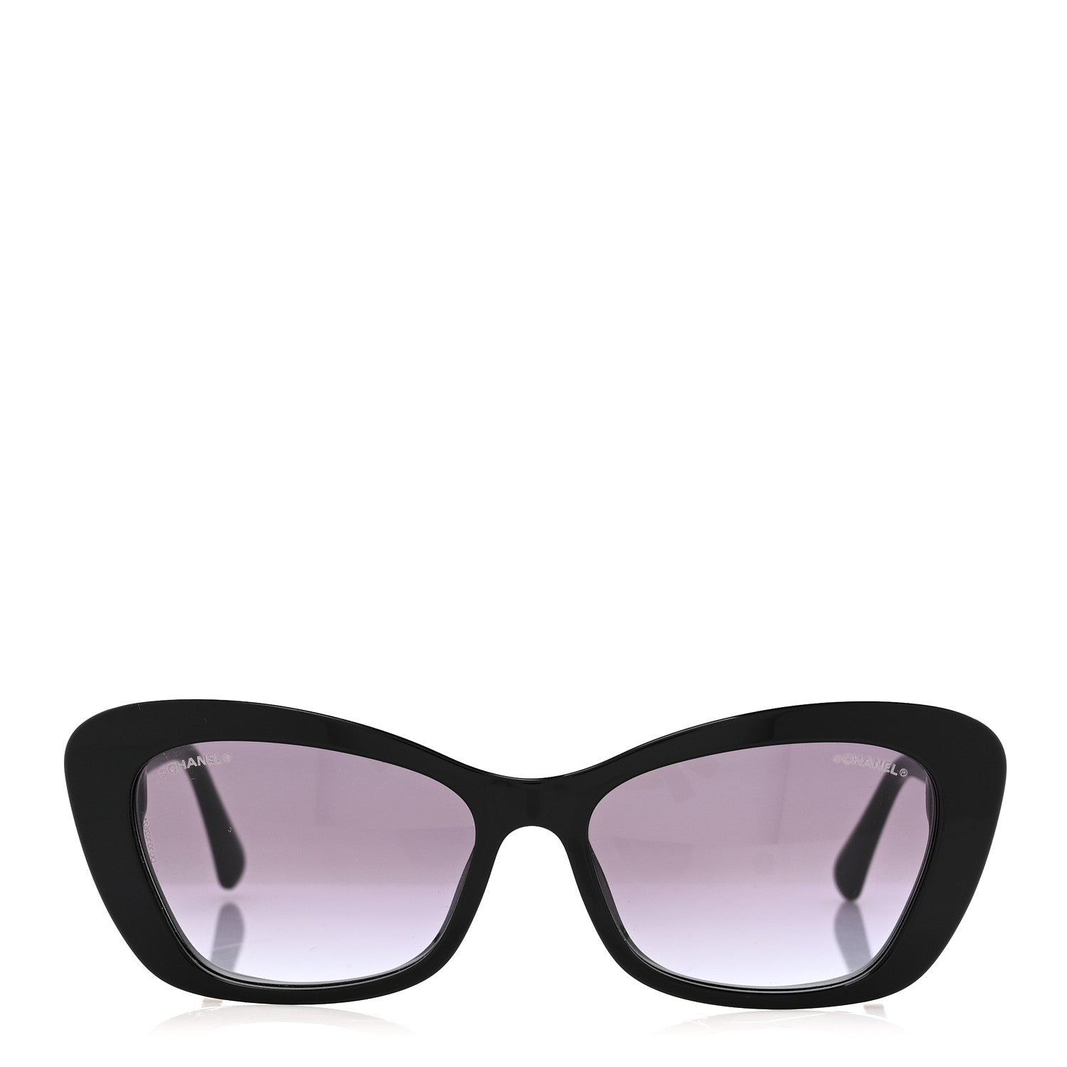 Acetate Pearl Cat Eye CC Sunglasses 5481-H-A Black