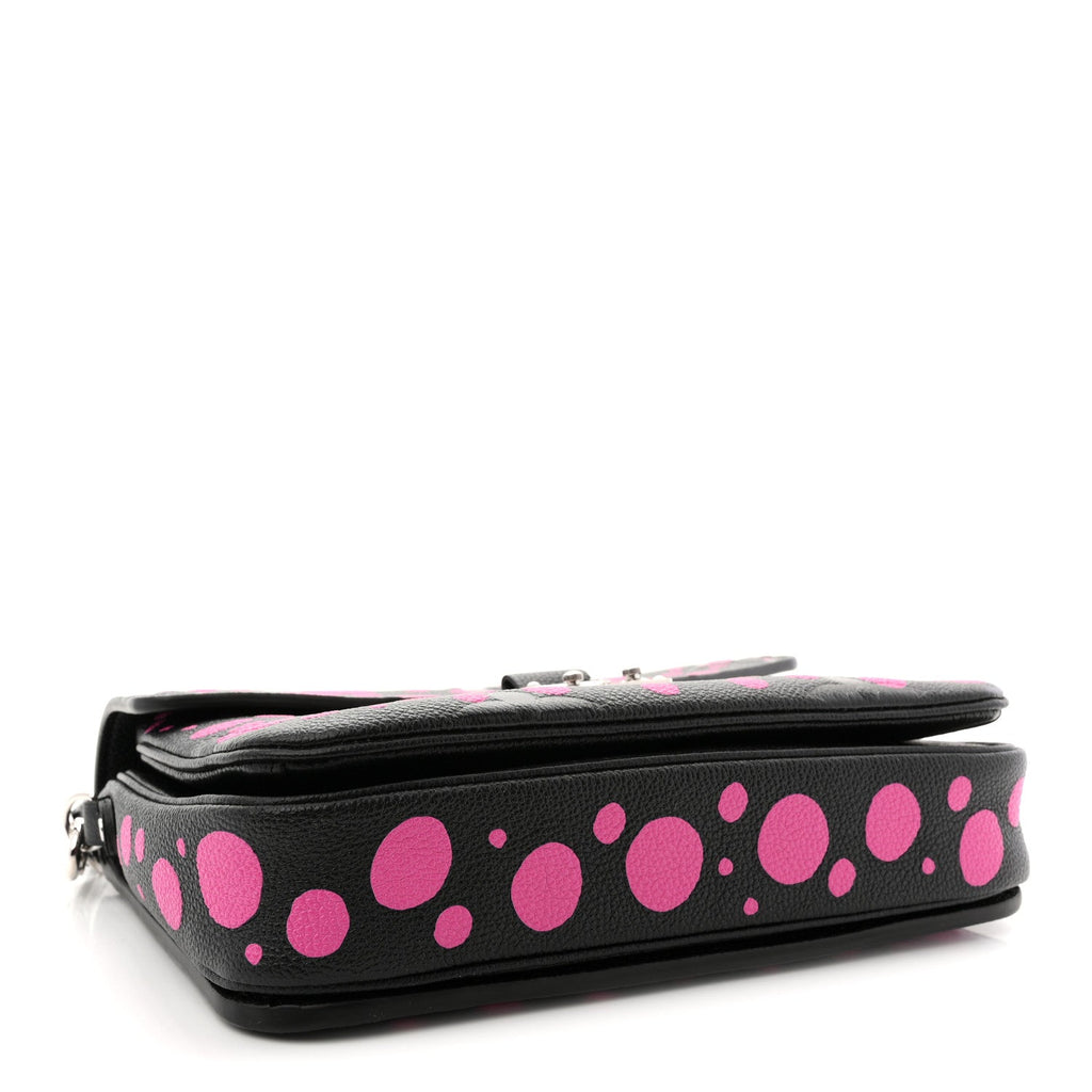 Louis Vuitton LV x YK Empreinte Monogram Giant Pochette Metis Black Fuchsia
