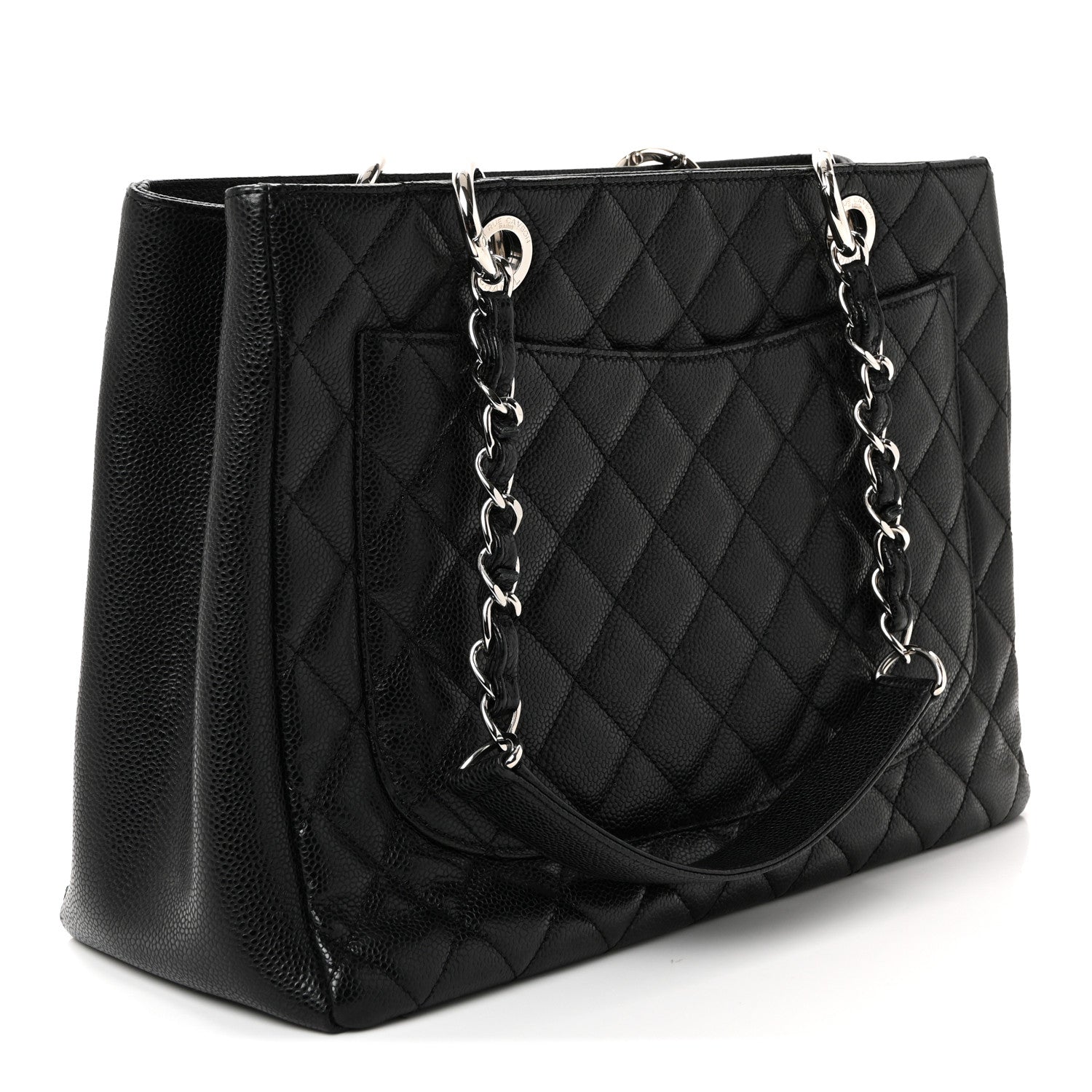 Chanel Caviar Quilted Grand Shopping Tote GST Black