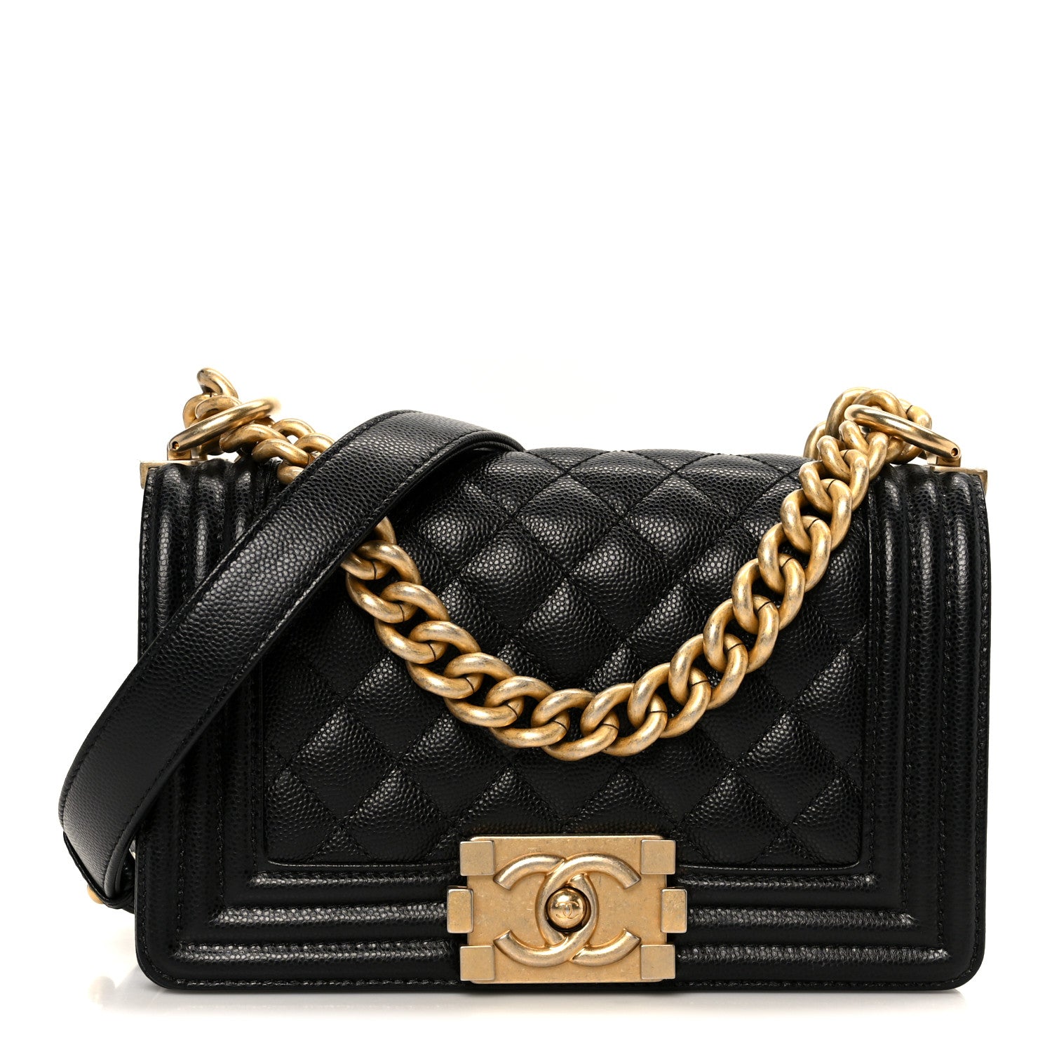 Chanel Caviar Quilted Small Boy Flap Black
