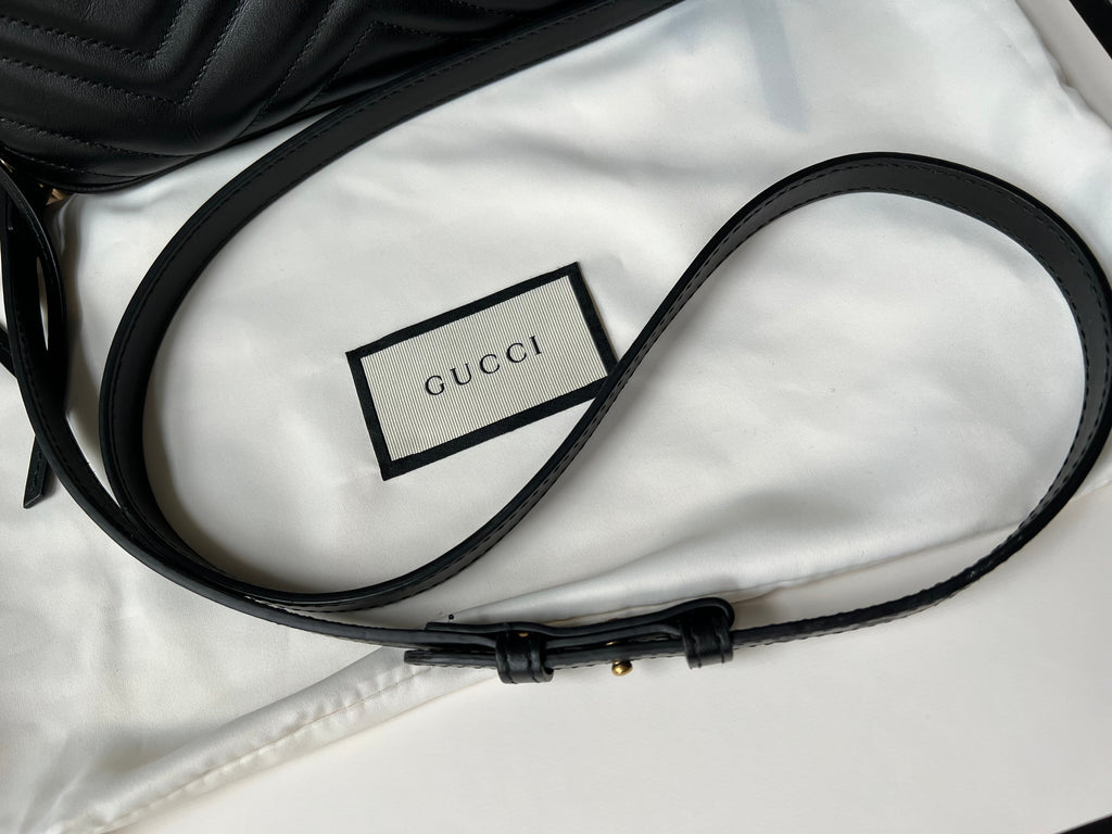 Gucci GG Black Marmont Small Shoulder Bag
