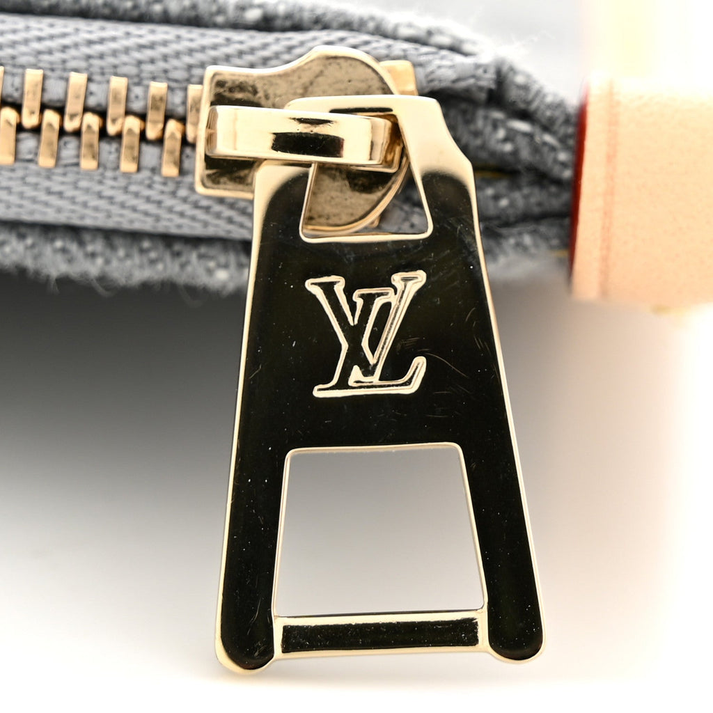 Louis Vuitton Monogram Denim CarryAll MM Washed Grey