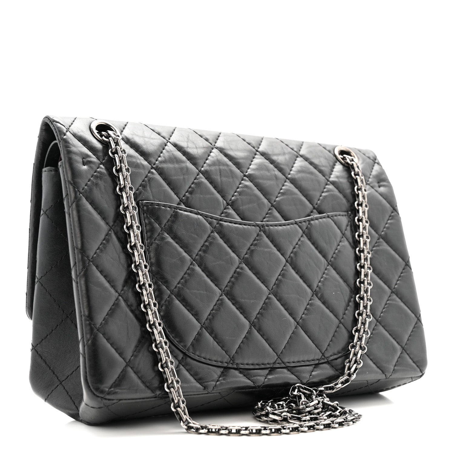 Chanel Aged Calfskin Quilted 2.55 Reissue 226 Flap Black