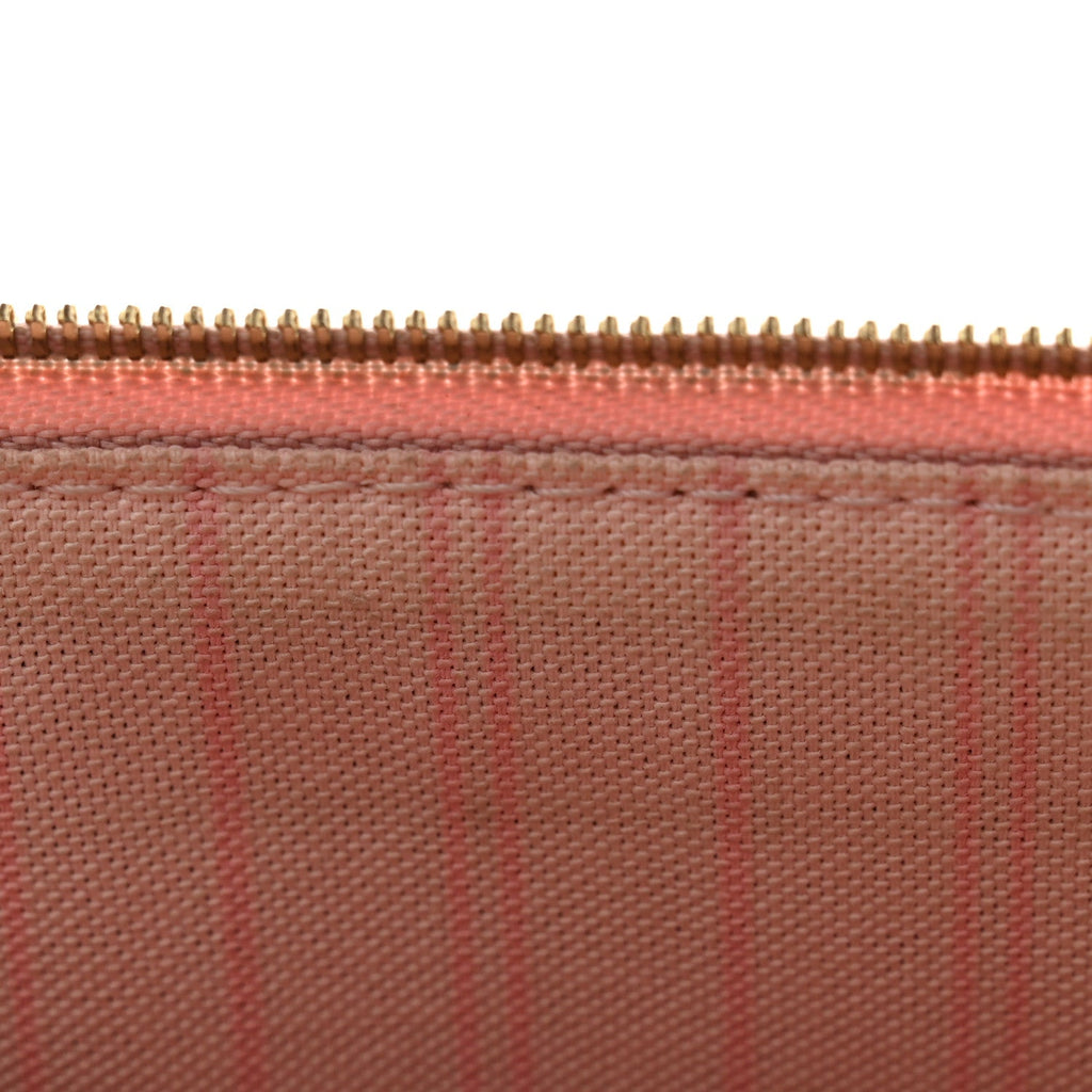 Louis Vuitton Damier Ebene Neverfull MM GM Pochette Rose Ballerine