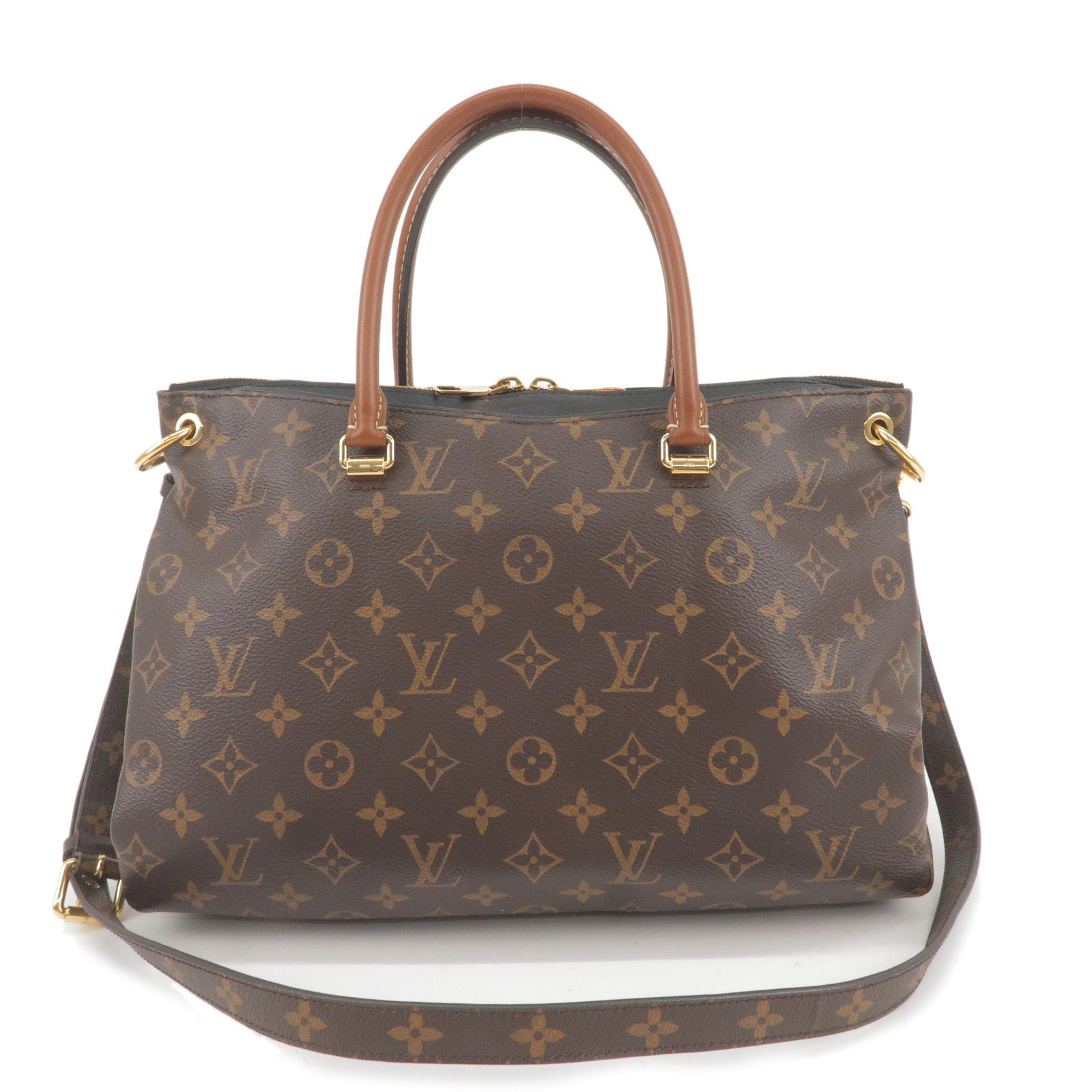 Louis Vuitton Monogram Pallas 2Way Hand Bag Noir M41064