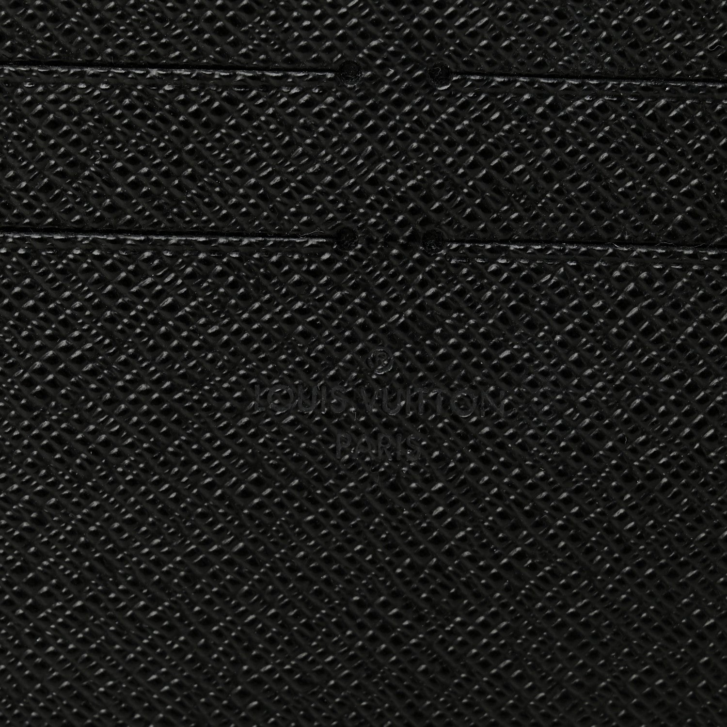 Louis Vuitton Calfskin Felicie Chain Wallet Card Holder Insert Black
