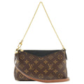 Louis Vuitton Monogram Pallas Clutch 2Way Bag Noir M41639