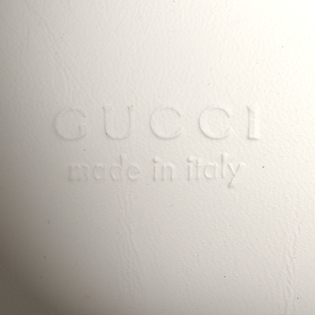 Gucci Calfskin GG Tennis Embossed Perforated Womens Platform 55mm Sneakers 40.5 Great White