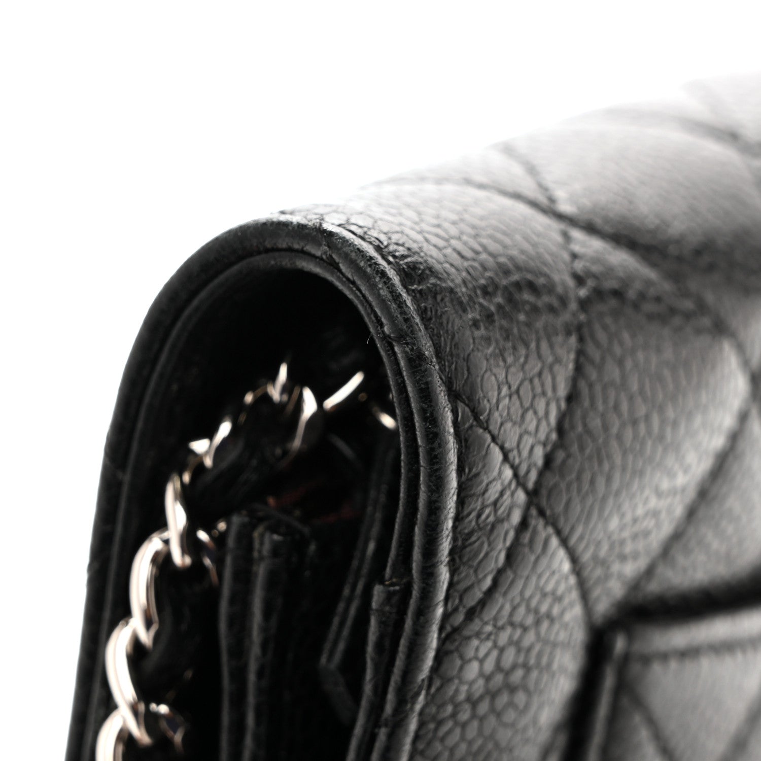 Chanel Caviar Quilted Wallet On Chain WOC Black