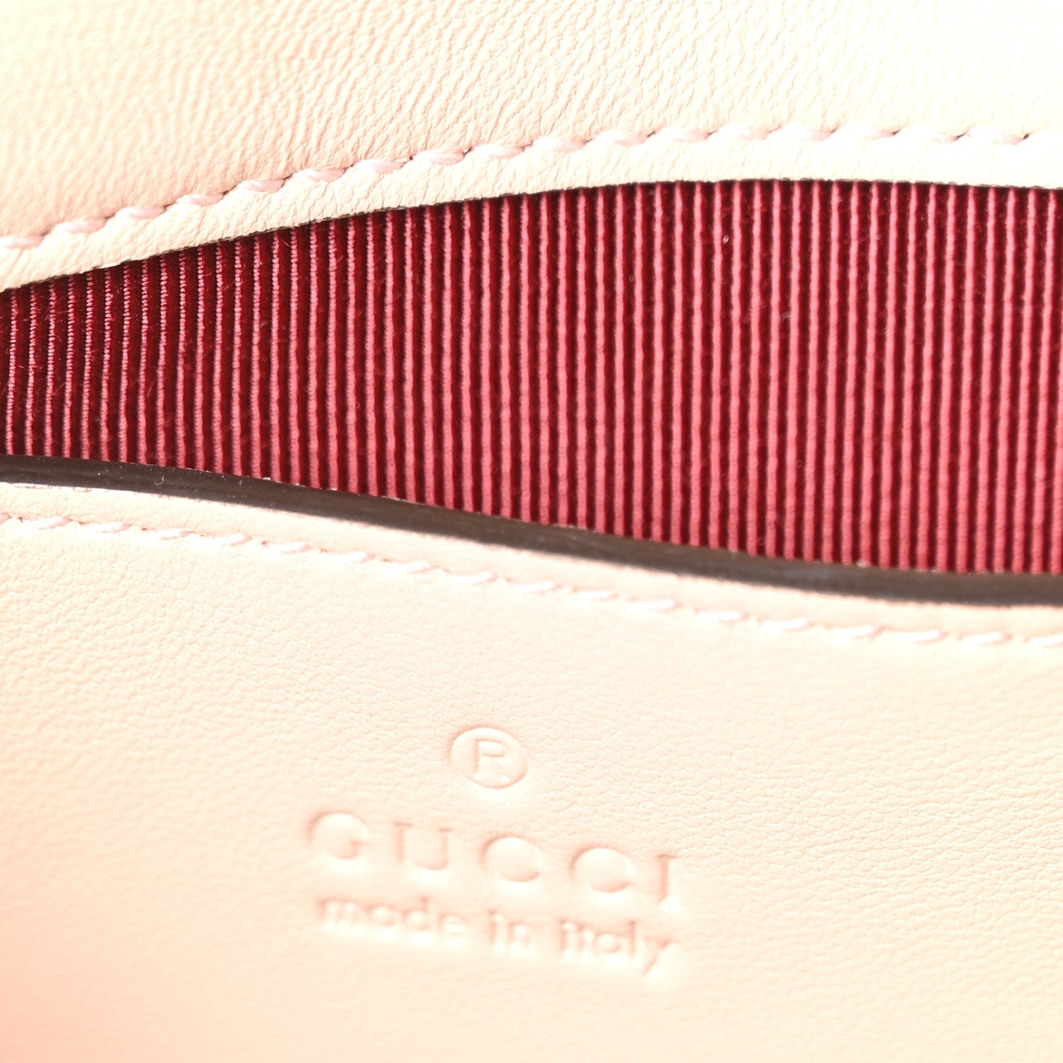 Gucci Lambskin Matelasse Small GG Marmont Shoulder Bag Millenial Pink